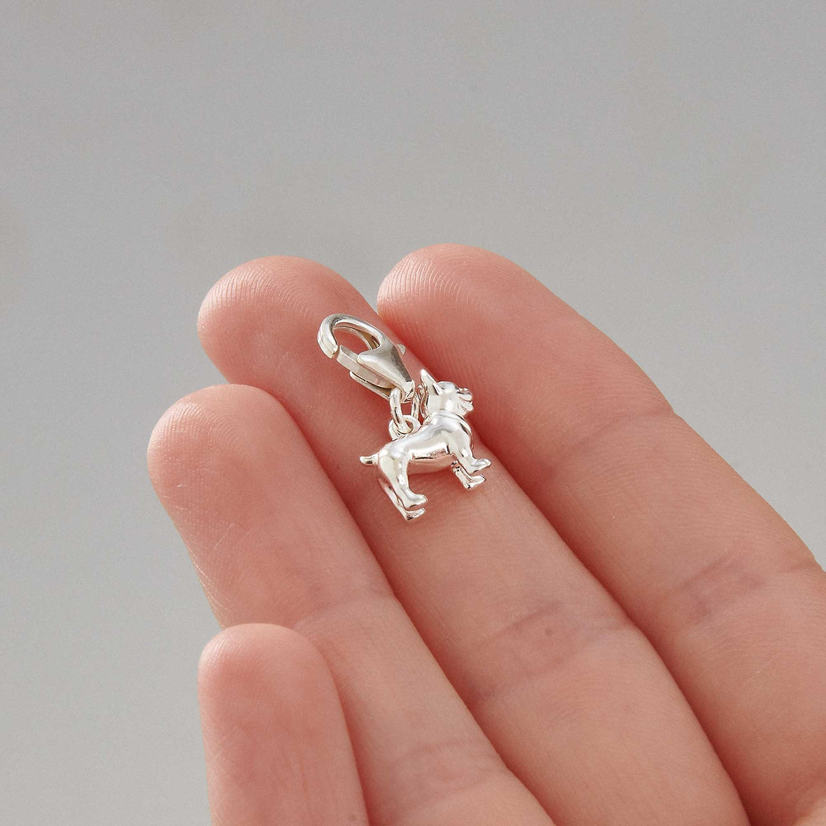 French Bulldog Silver Dog Charm Scarlett Jewellery