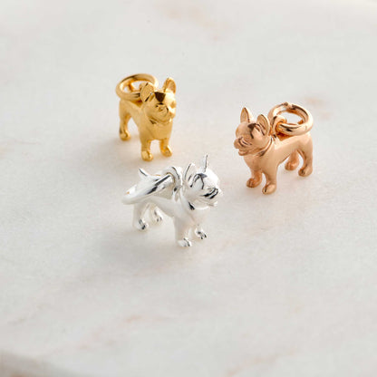 French Bulldog Silver Dog Charm Scarlett Jewellery