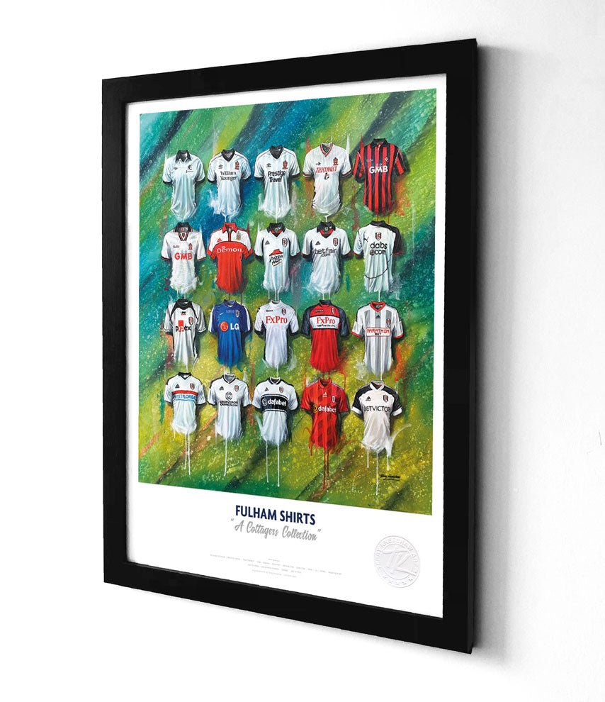 Fulham A3 Framed Print – Iconic Cottagers Shirt Wall Art