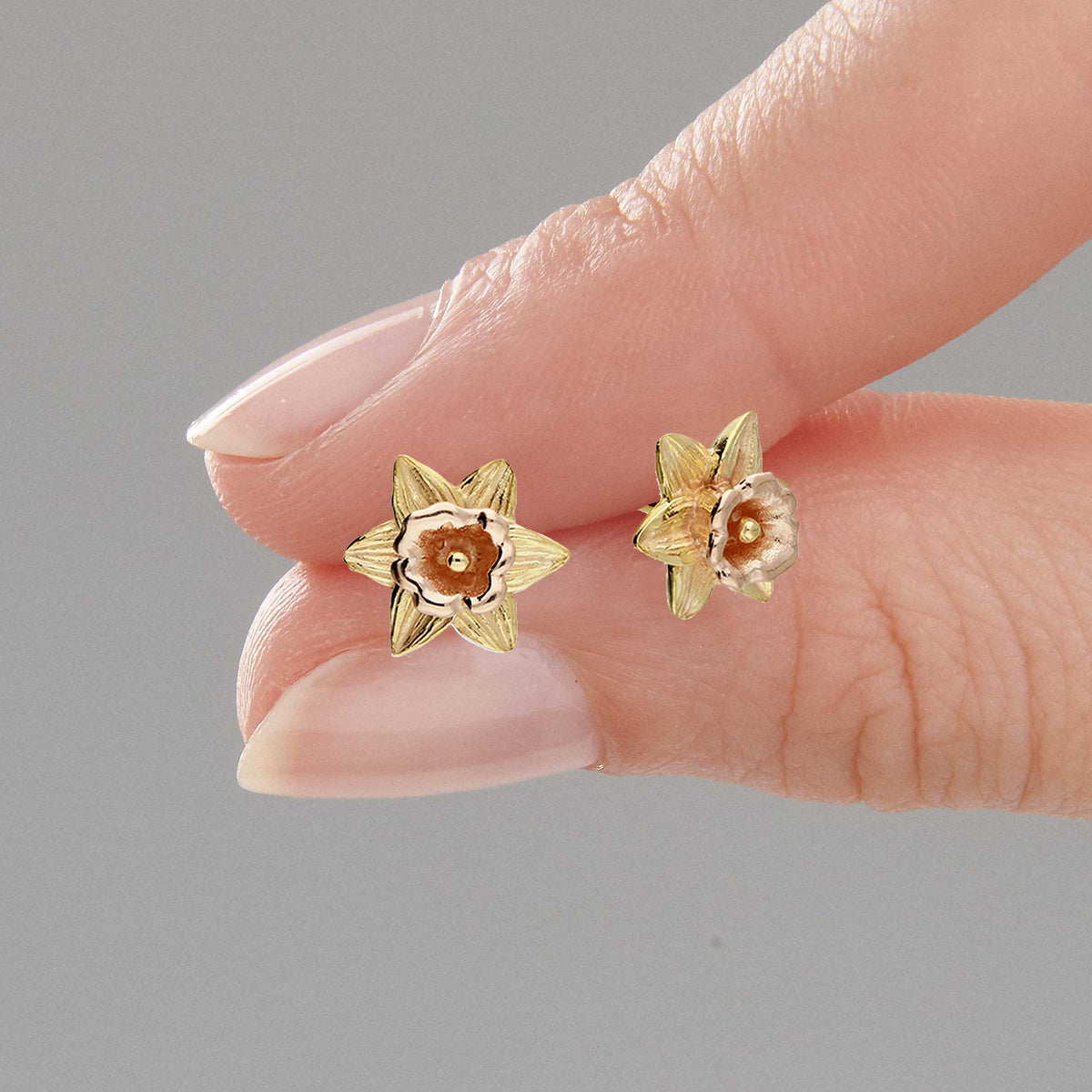 Daffodil Gold Vermeil Silver Studs Scarlett Jewellery