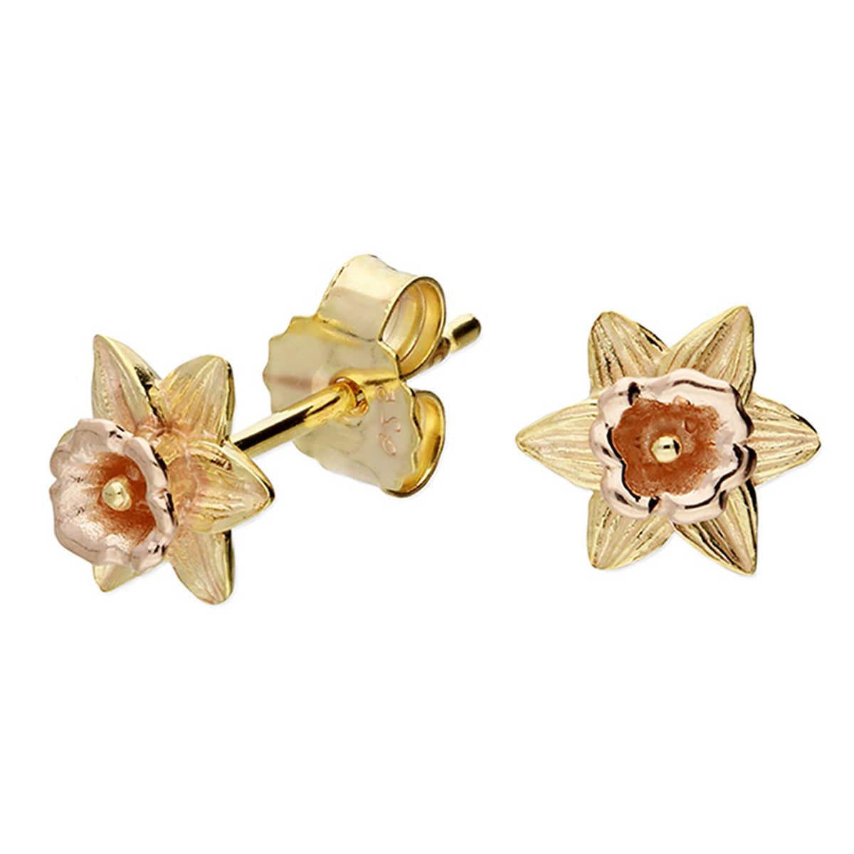 Daffodil Gold Vermeil Silver Studs Scarlett Jewellery