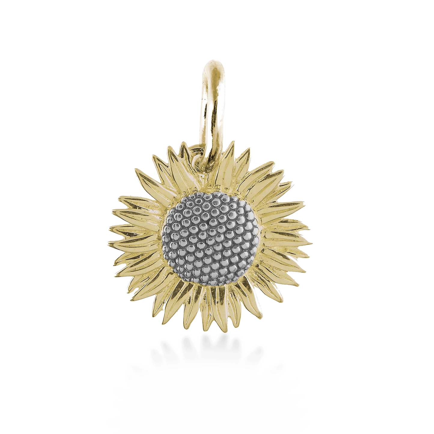 Gold Vermeil Sunflower Silver Charm Scarlett Jewellery