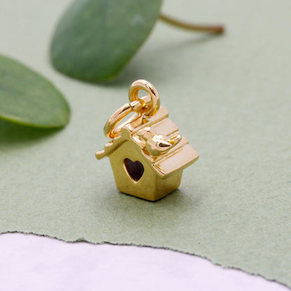 Bird House Silver Charm Scarlett Jewellery