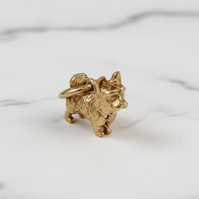 Yorkshire Terrier Silver Dog Charm Scarlett Jewellery