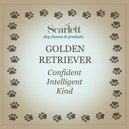 Golden Retriever Silver Dog Charm Bracelet Scarlett Jewellery