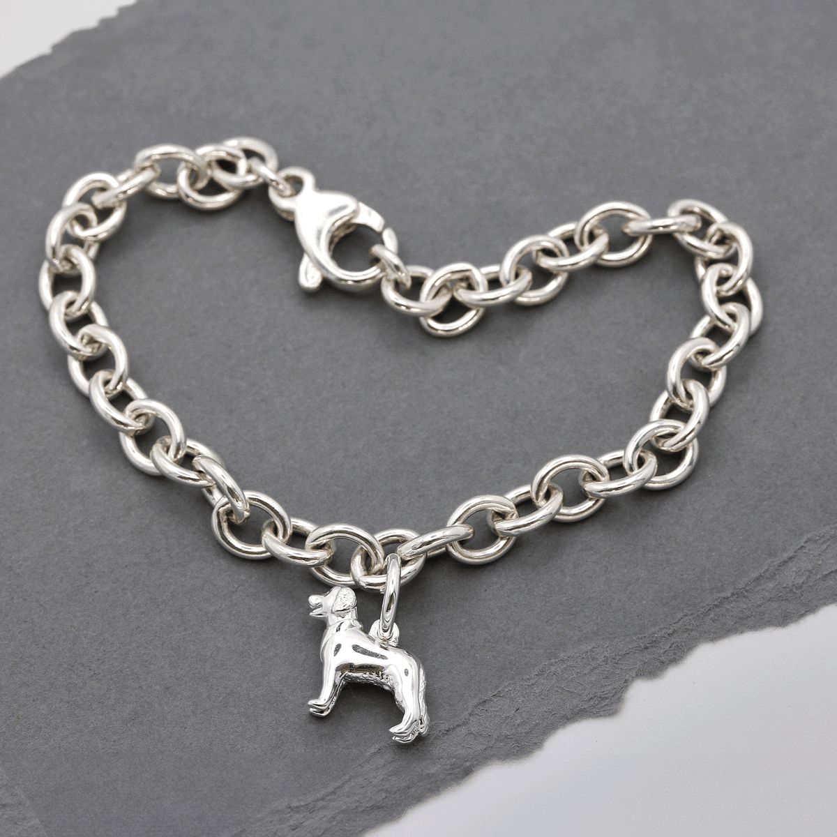 Golden Retriever Silver Dog Charm Scarlett Jewellery