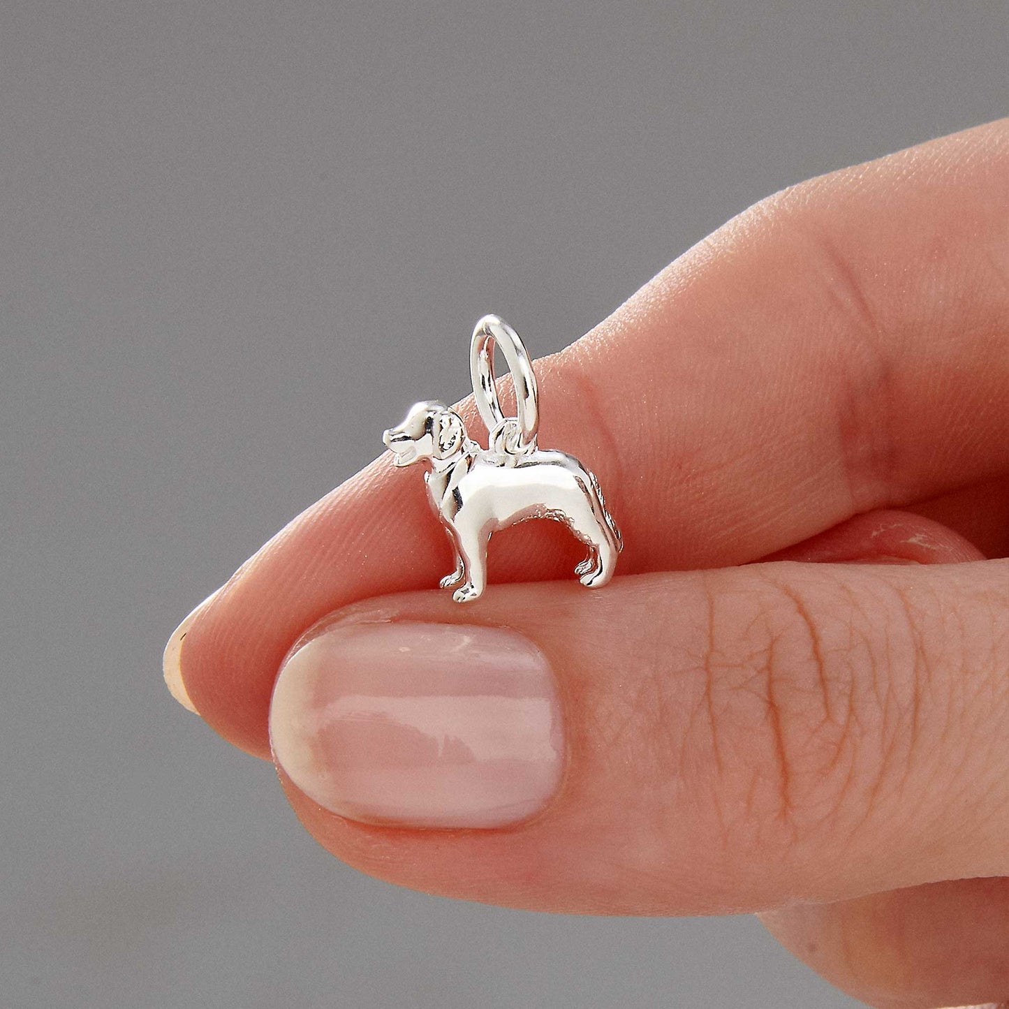 Golden Retriever Silver Dog Charm Scarlett Jewellery