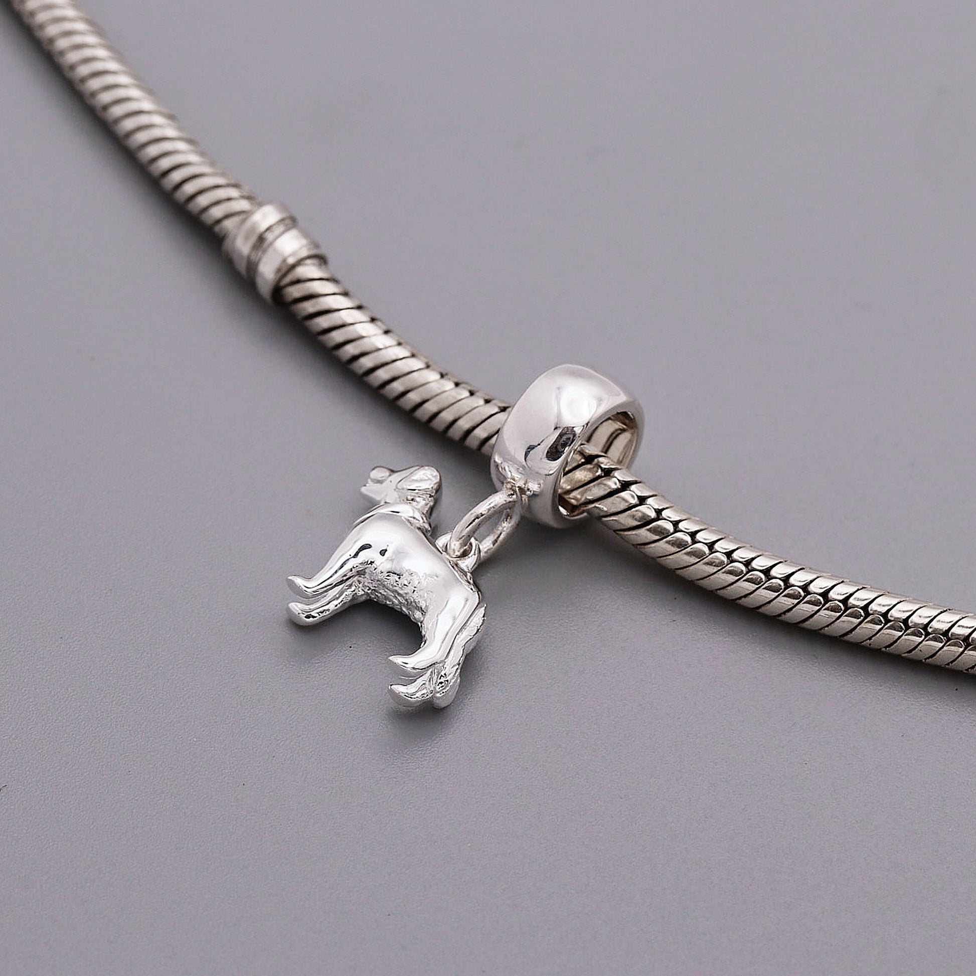 Golden Retriever Silver Dog Charm Scarlett Jewellery