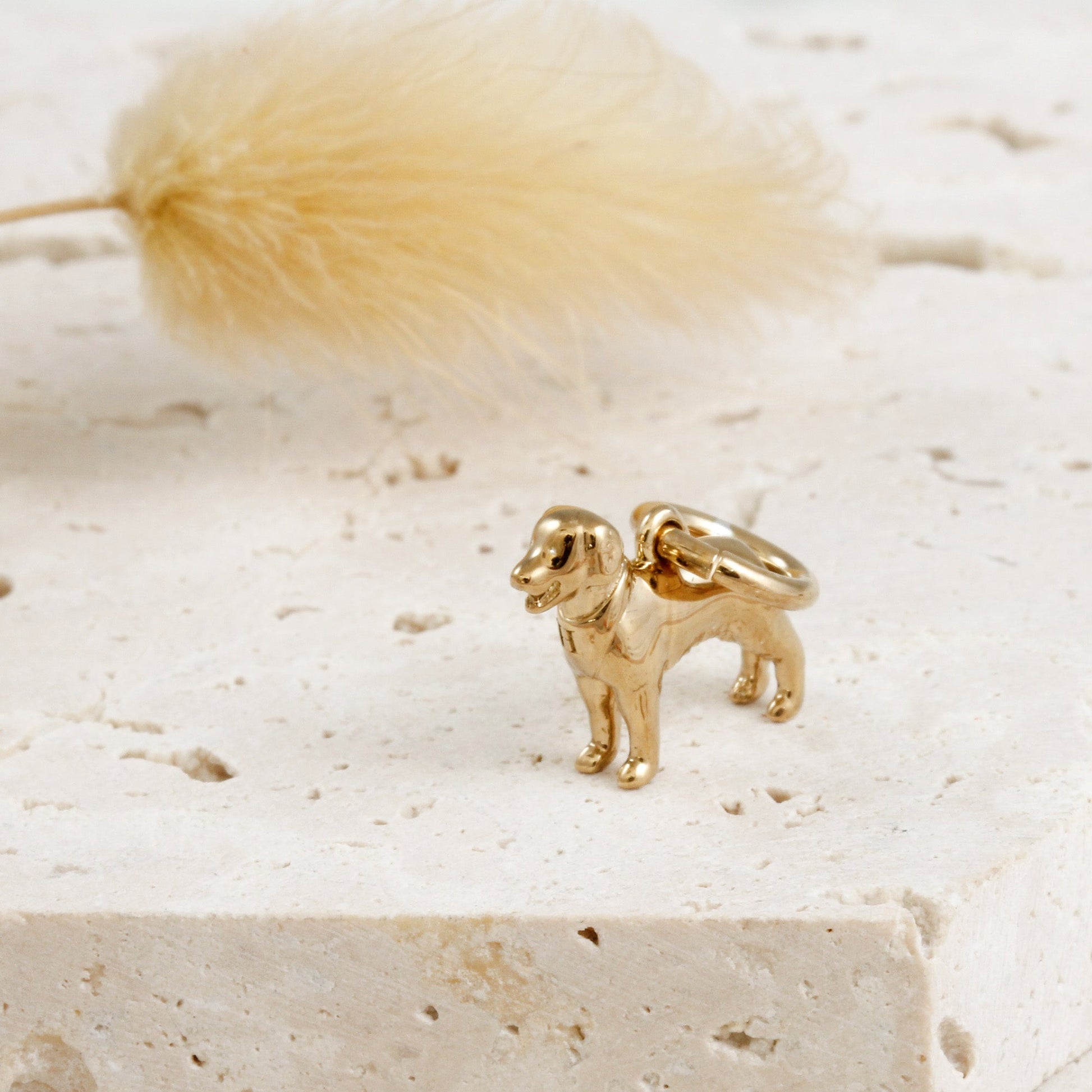 Golden Retriever Silver Dog Charm Scarlett Jewellery