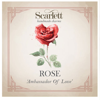 Wild rose gold vermeil silver stud earrings with delicate floral detailing by Scarlett Jewellery.