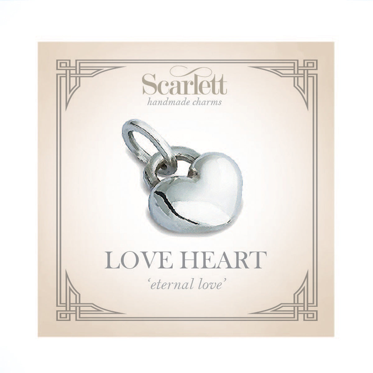 Love Heart Silver Charm Scarlett Jewellery