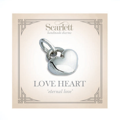 Love Heart Silver Charm Scarlett Jewellery