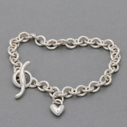 Heart Trace Chain Charm Bracelet Scarlett Jewellery