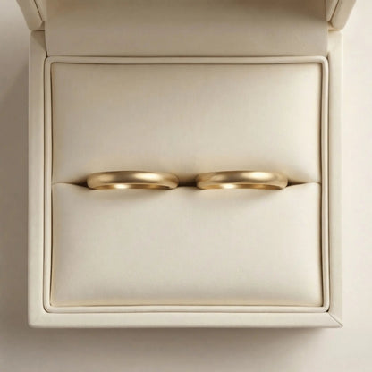 2mm Gold Wedding Band – Classic Elara – 9ct/14ct/18ct Gold Majestic Jewellery
