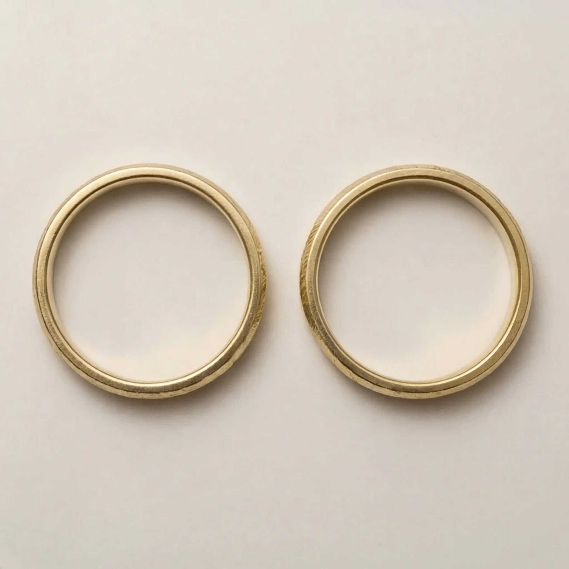 5mm Gold Wedding Band – Zigzag Faceted – 9ct/14ct/18ct Gold Majestic Jewellery