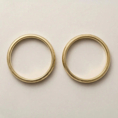 5mm Gold Wedding Band – Zigzag Faceted – 9ct/14ct/18ct Gold Majestic Jewellery