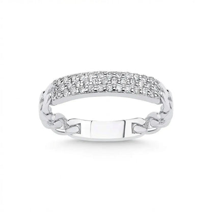 Gold Wedding Band – Pavé Diamond – 14ct Gold Majestic Jewellery