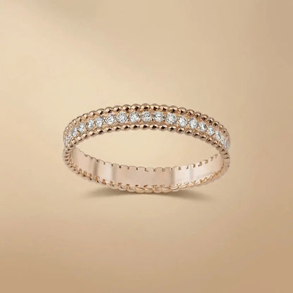 14ct/14K Gold Natural Diamond Ring – Classic Pavé Diamond