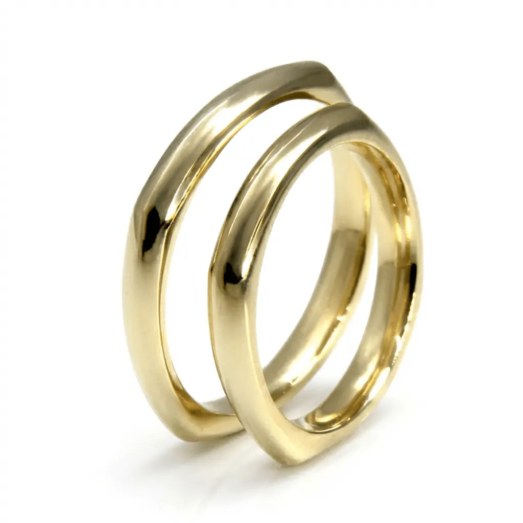 3mm Gold Wedding Band – Classic Elara – 9ct/14ct/18ct Gold Majestic Jewellery