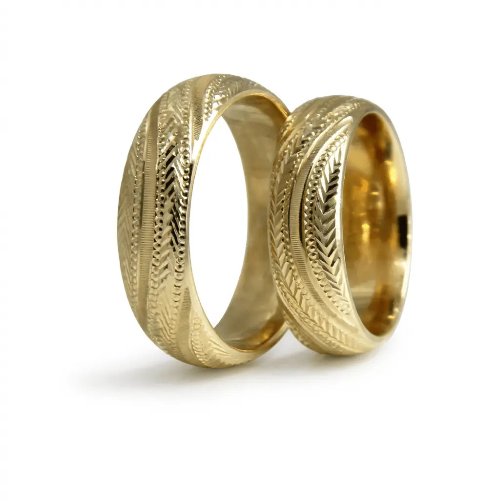 6mm Gold Wedding Band – Heritage Craft Valenor – 9ct/14ct/18ct Gold Majestic Jewellery
