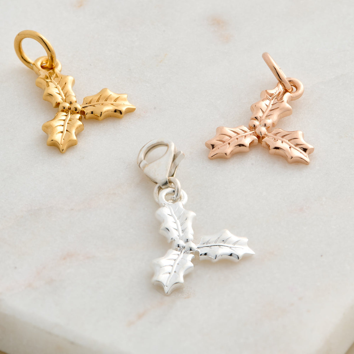 Holly Silver Charm Scarlett Jewellery