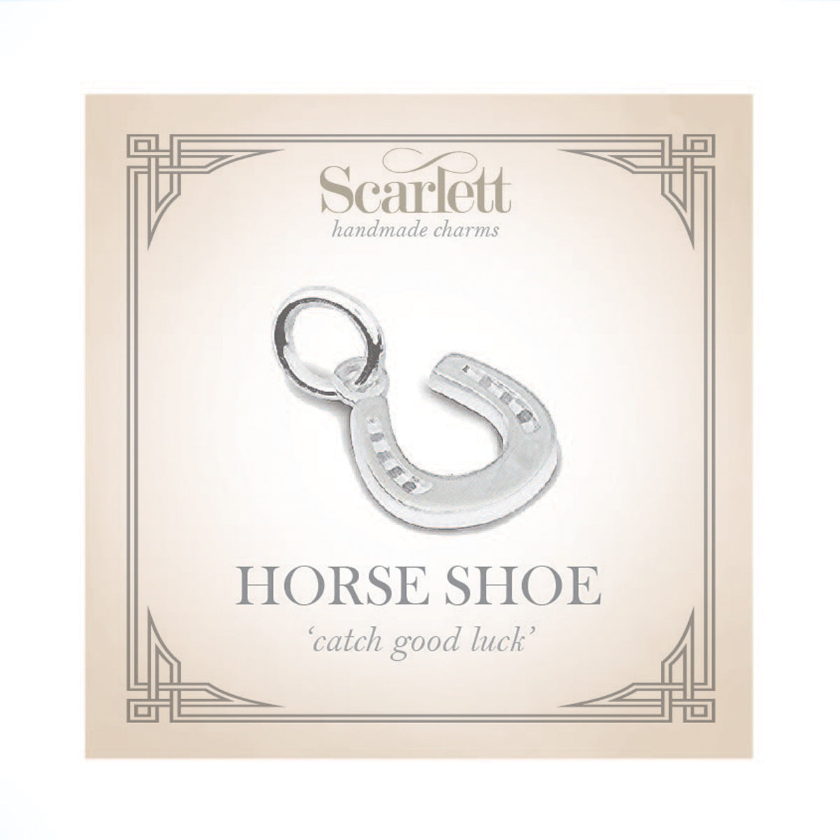 Horse Shoe Silver Charm Bracelet Scarlett Jewellery