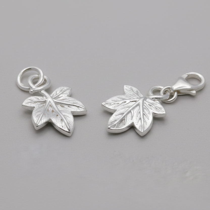 Ivy Leaf Silver Charm Scarlett Jewellery