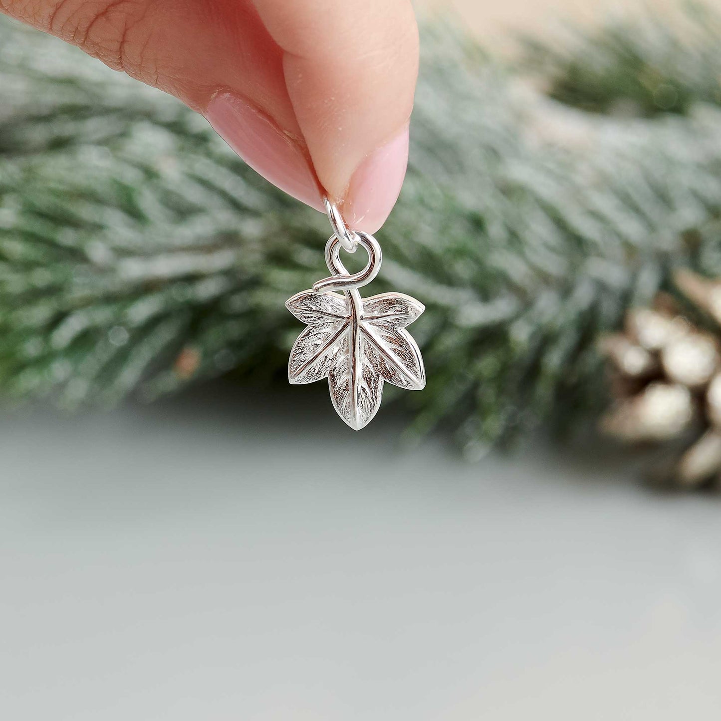 Ivy Leaf Silver Charm Scarlett Jewellery