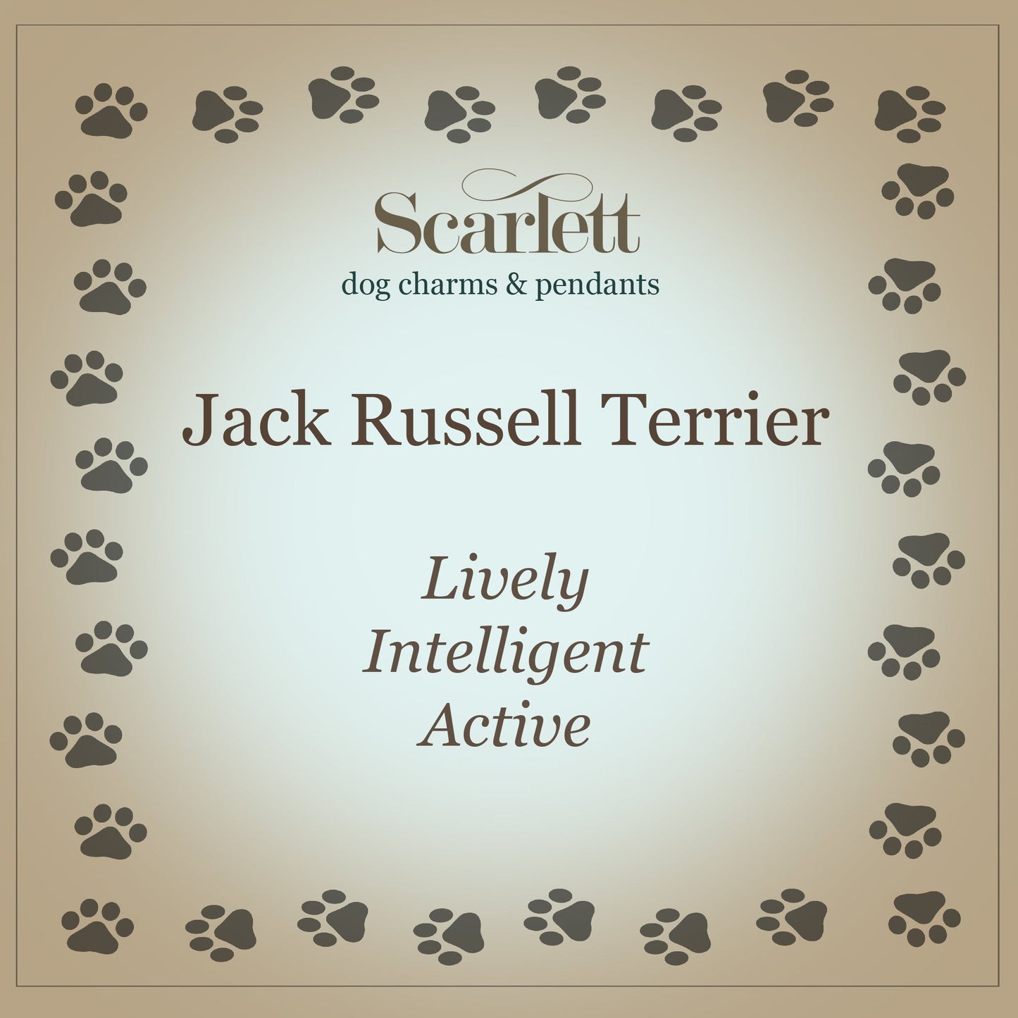 Jack Russell Terrier Silver Dog Charm Bracelet Scarlett Jewellery
