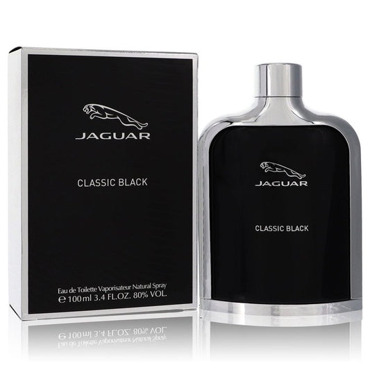 Jaguar Classic Black Eau de Toilette Spray for Men, 3.4 oz / 100 ml