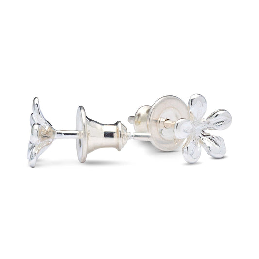 Jasmine Flower Silver Stud Earrings Scarlett Jewellery