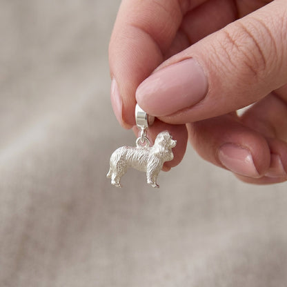 King Charles Spaniel Silver Dog Charm Scarlett Jewellery