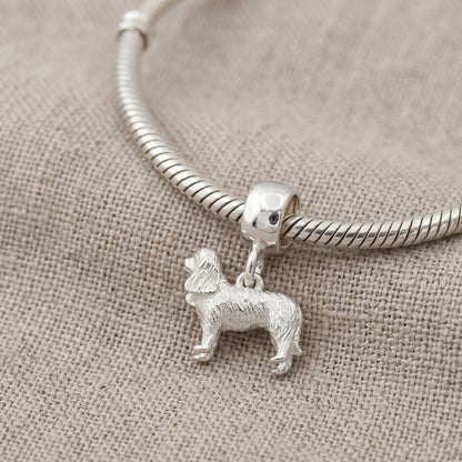 King Charles Spaniel Silver Dog Charm Scarlett Jewellery