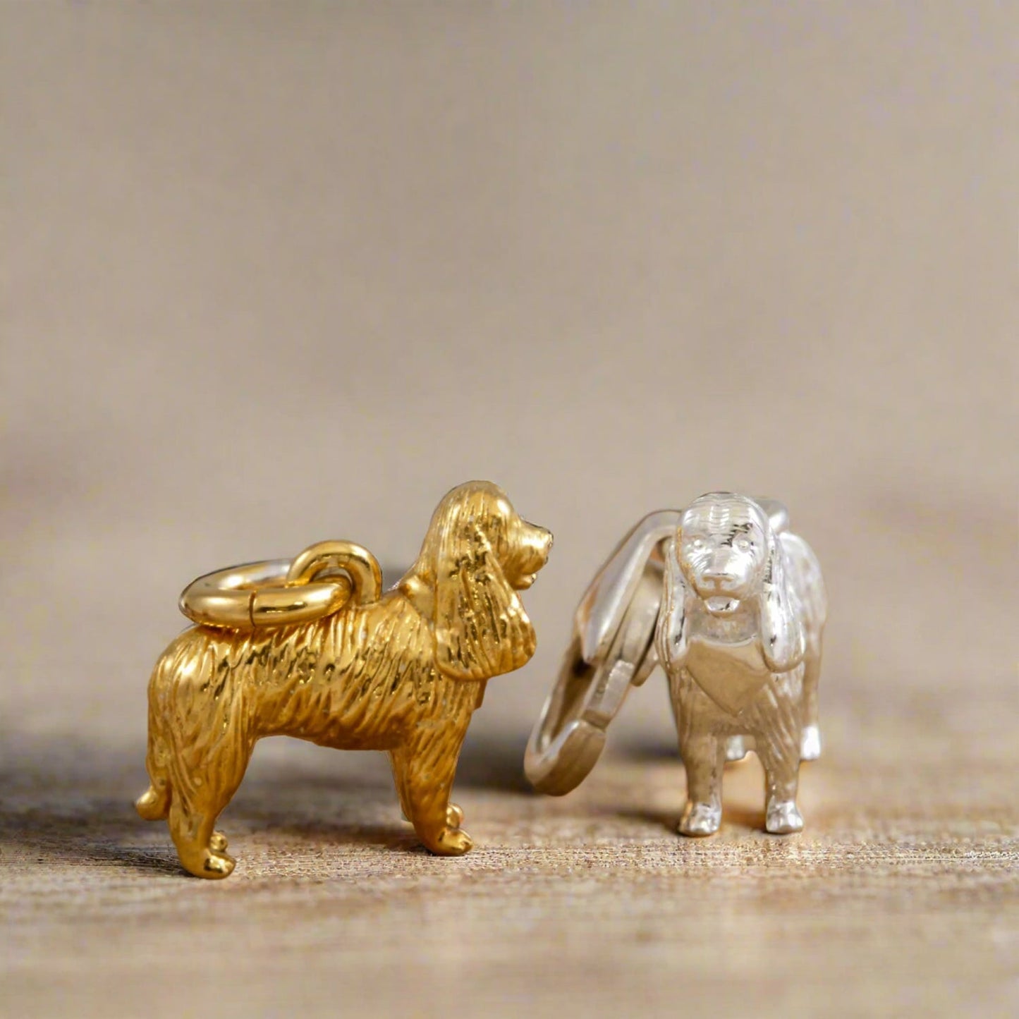 King Charles Spaniel Silver Dog Charm Scarlett Jewellery