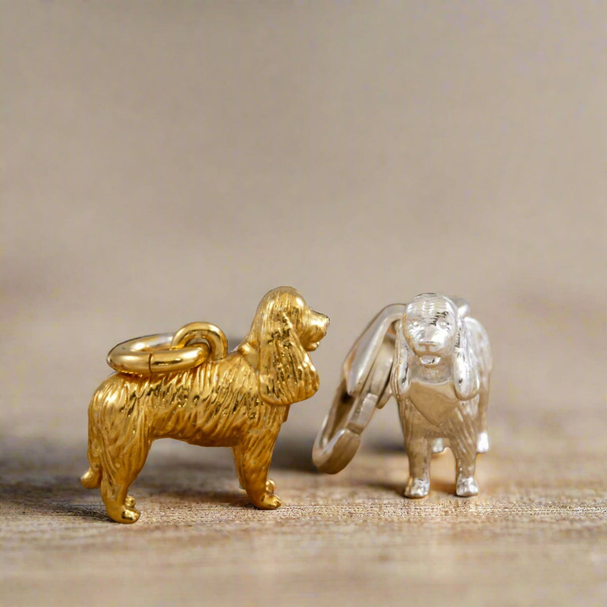 King Charles Spaniel Silver Dog Charm Scarlett Jewellery