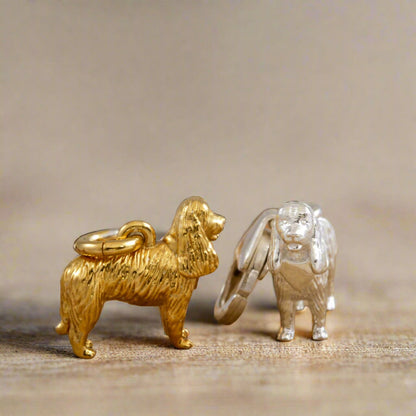 King Charles Spaniel Silver Dog Charm Scarlett Jewellery