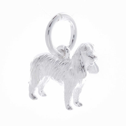 King Charles Spaniel Silver Dog Charm Scarlett Jewellery