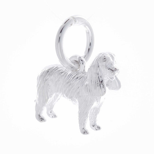King Charles Spaniel Silver Dog Charm Scarlett Jewellery