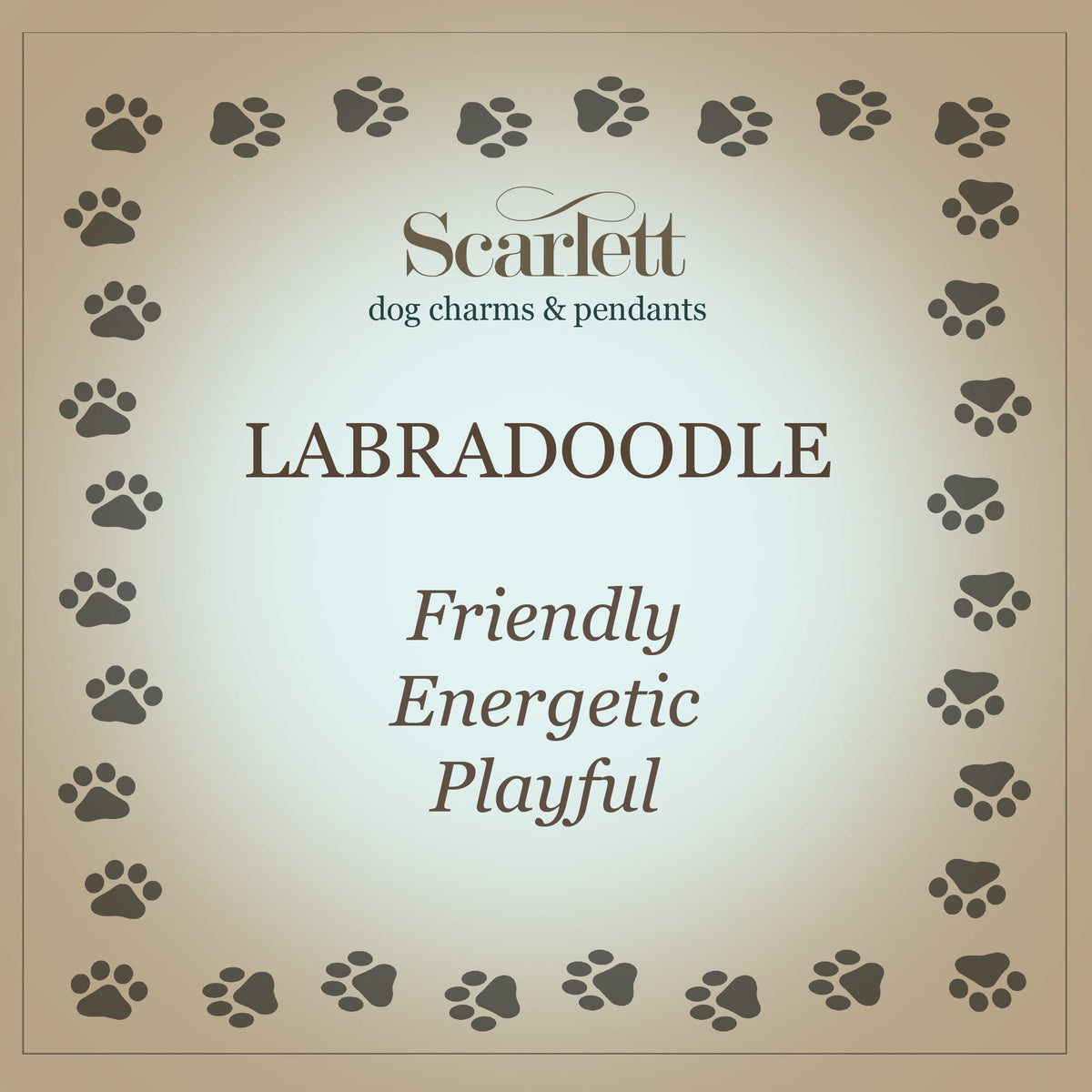 Labradoodle Silver Dog Charm Bracelet Scarlett Jewellery