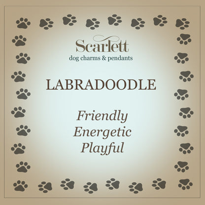 Labradoodle Silver Dog Charm Bracelet Scarlett Jewellery