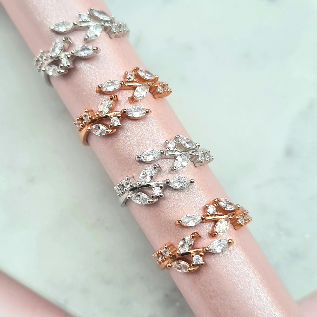 Adjustable Leaf Ring in Sterling Silver - SJR London Timepiece
