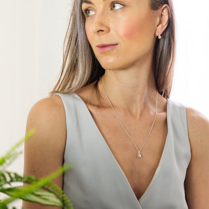 Lily Of The Valley Silver & Gold Vermeil Drop Earrings Scarlett Jewellery