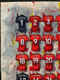 Liverpool 24/25 Champions - Framed A3