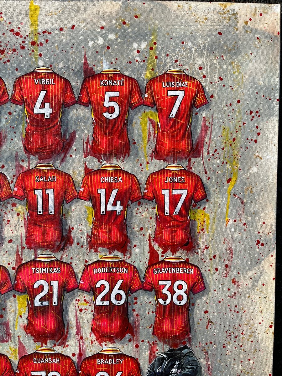 Liverpool 24/25 Champions - Framed A3