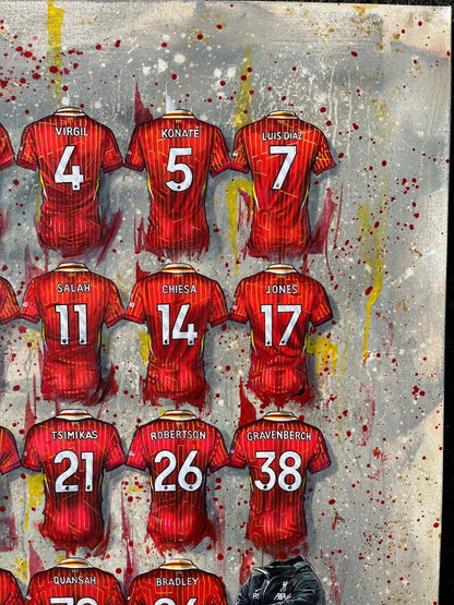 Liverpool 24/25 Champions - Framed A3