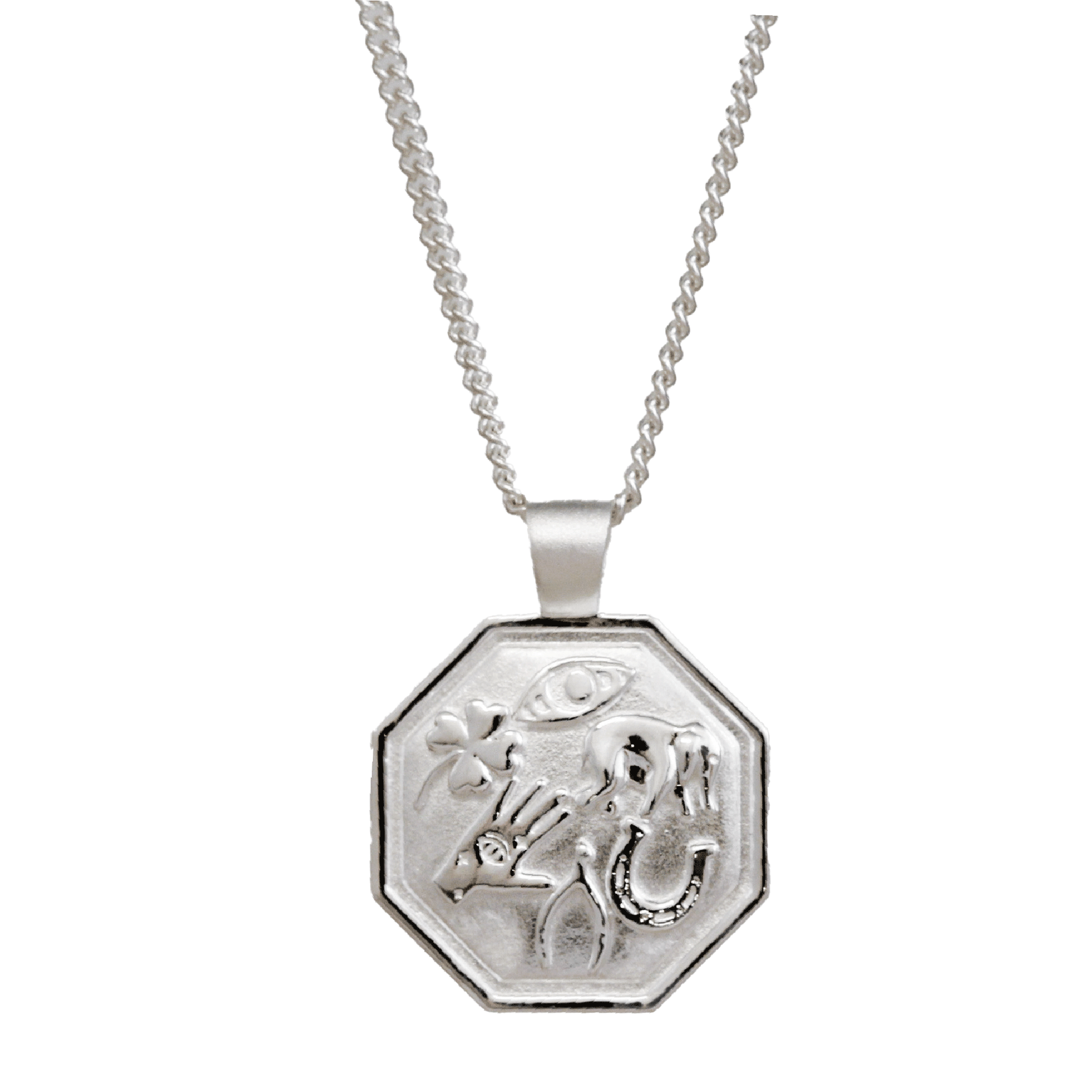 Good Luck Symbols Personalised Silver Necklace Scarlett Jewellery