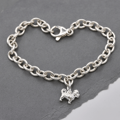 Maltipoo Silver Dog Charm Scarlett Jewellery