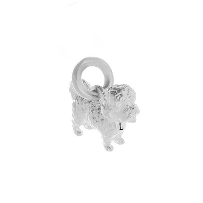 Maltipoo Silver Dog Charm Scarlett Jewellery
