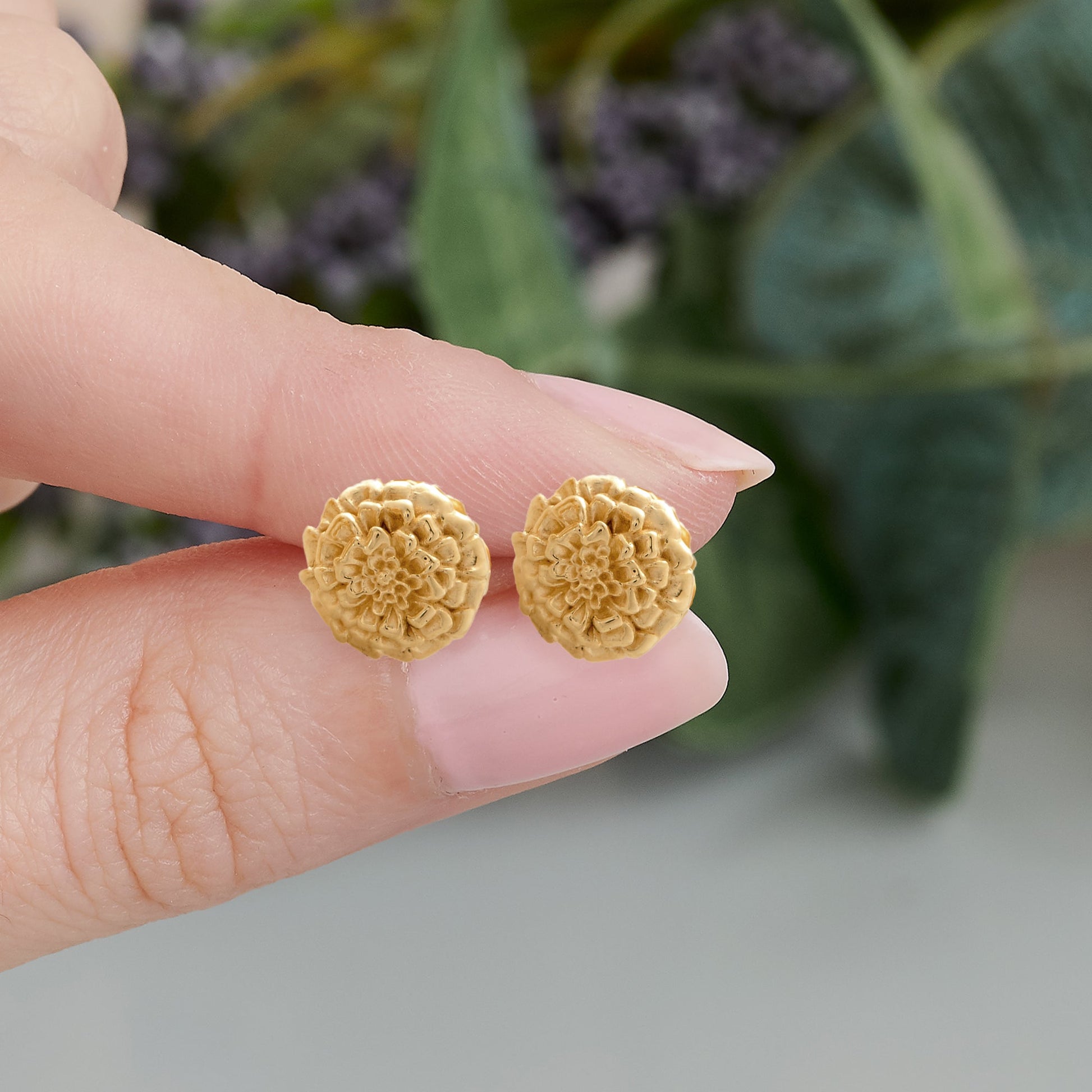 Marigold Gold Vermeil Silver Studs Scarlett Jewellery