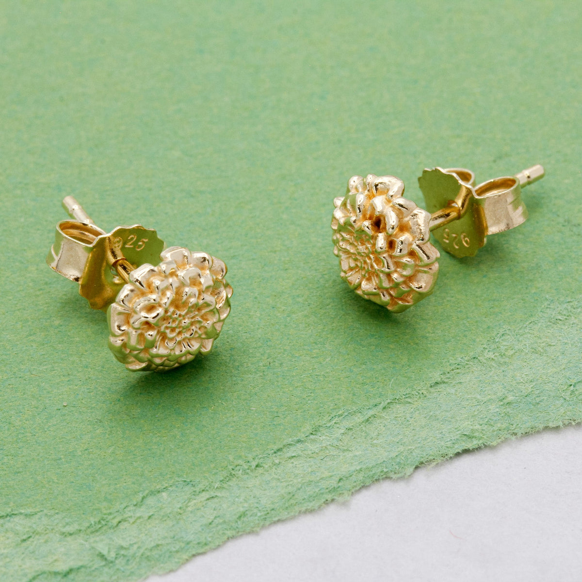 Marigold Gold Vermeil Silver Studs Scarlett Jewellery